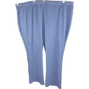 Attitudes‎ by Renee Regular Casa Cozy Pull-On Pants Heather Navy 3X Stretch